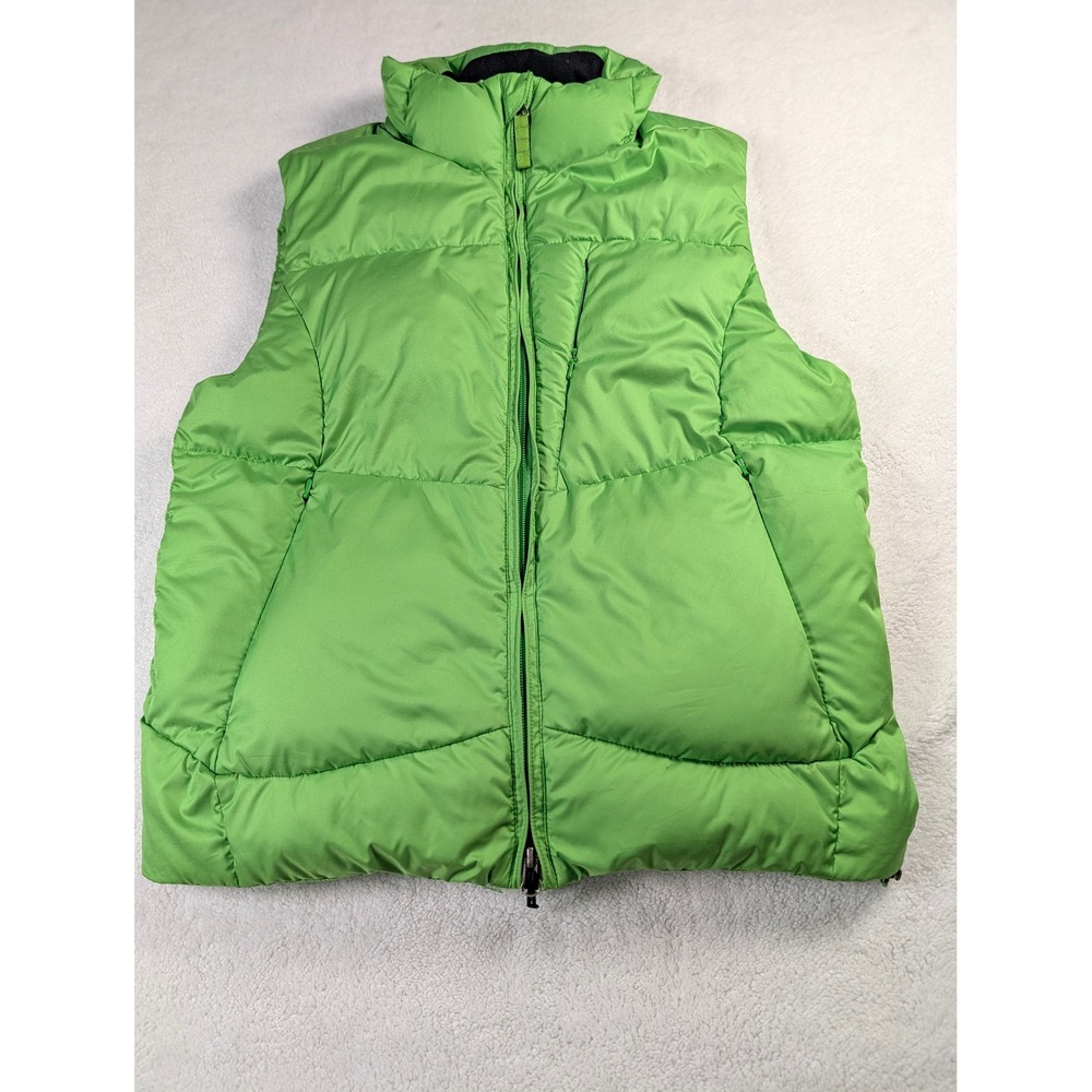 Ralph Lauren Mens Puffer Vest Lime Green Down Fill Quilted Full Zip Medium